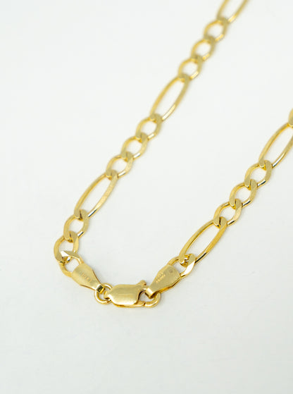 SOLID GOLD FIGARO CHAIN BASE