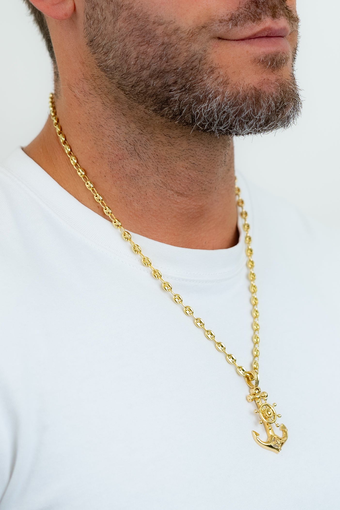 CHAIN AND MEDALLION SET - ANCLA DESIGN
