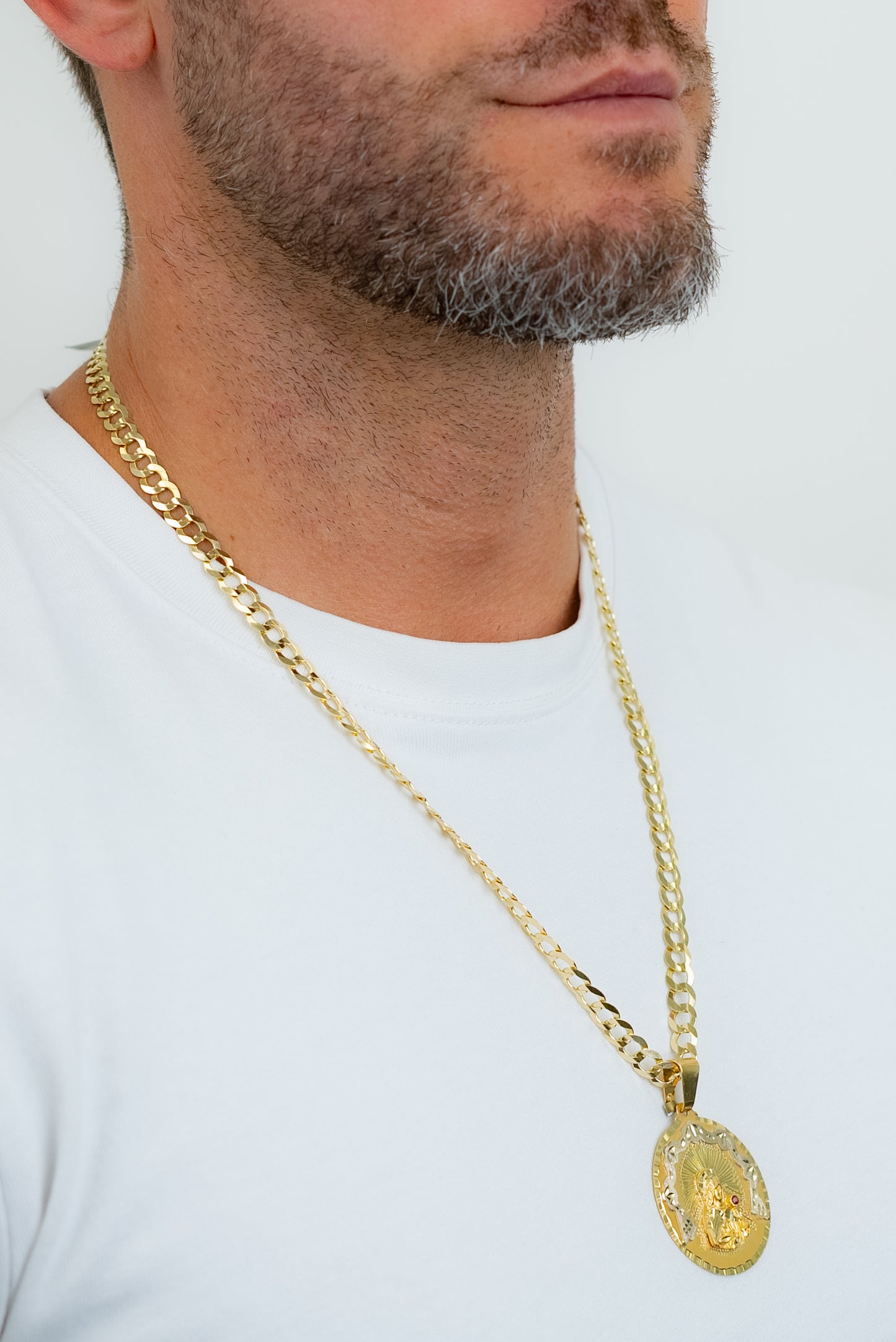 CHAIN AND MEDALLION SET - SANTA BARBARA