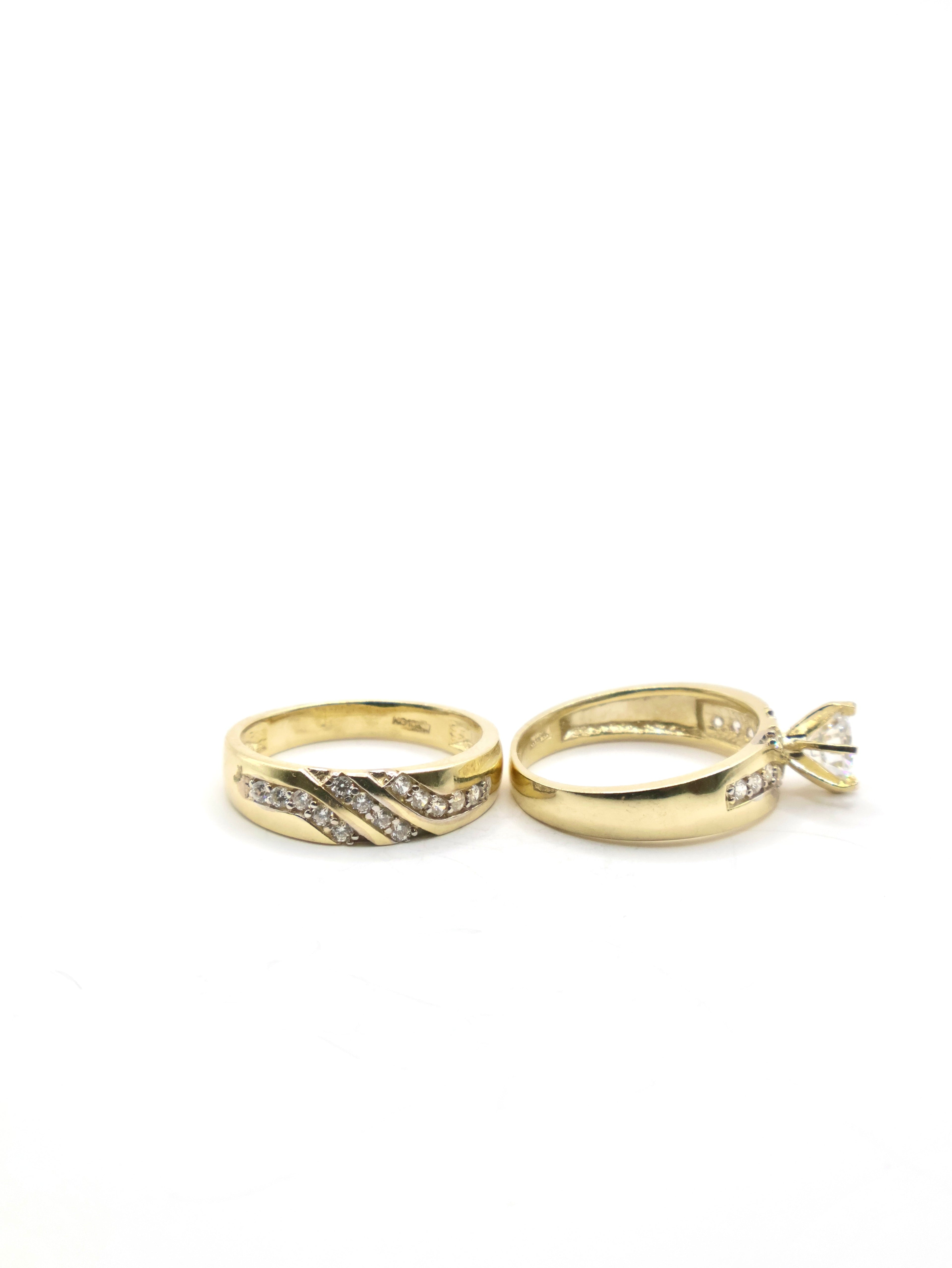 Anillo Duo Ondas - 10K
