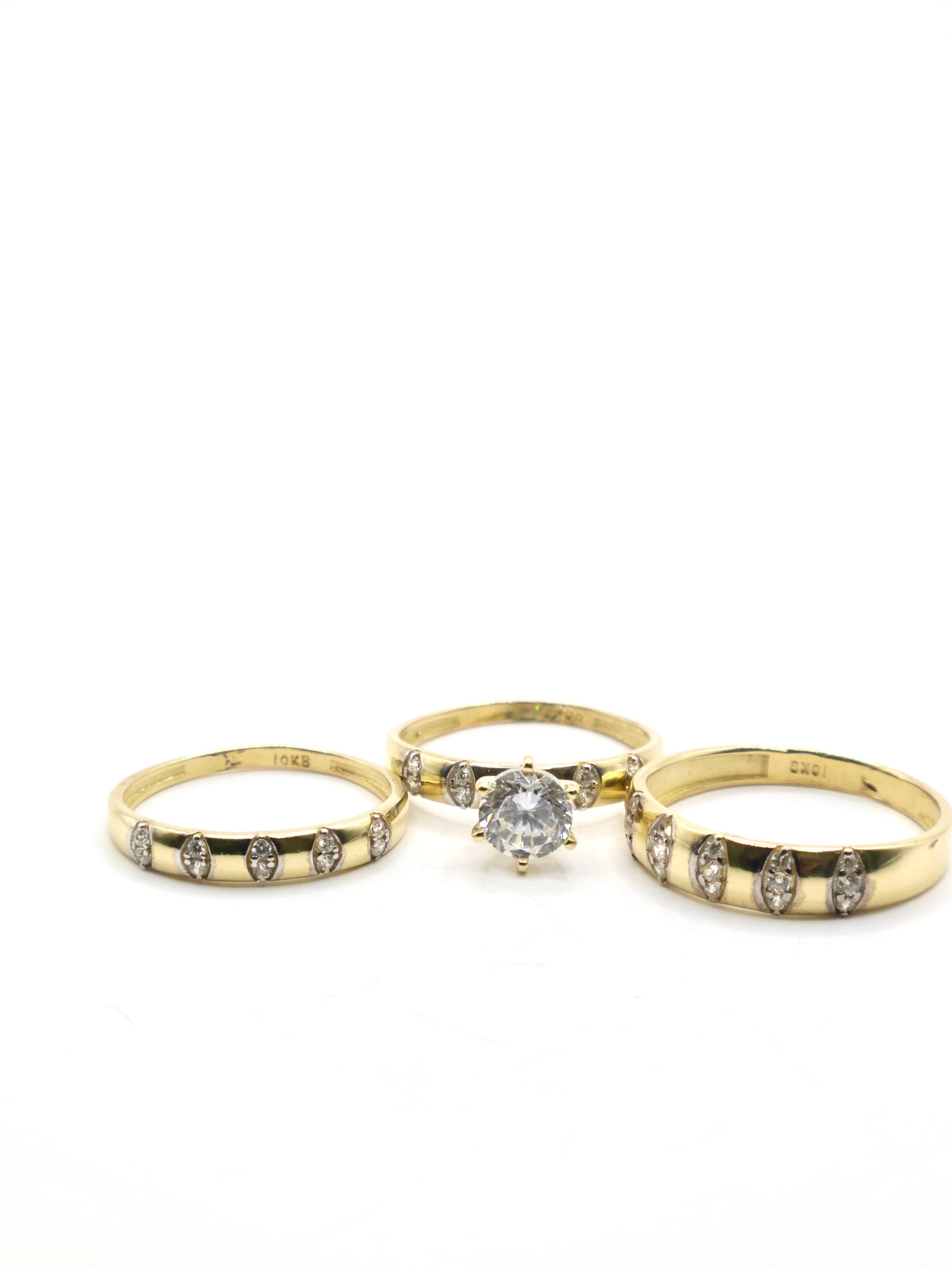 Anillo Trio Tiara - 10K