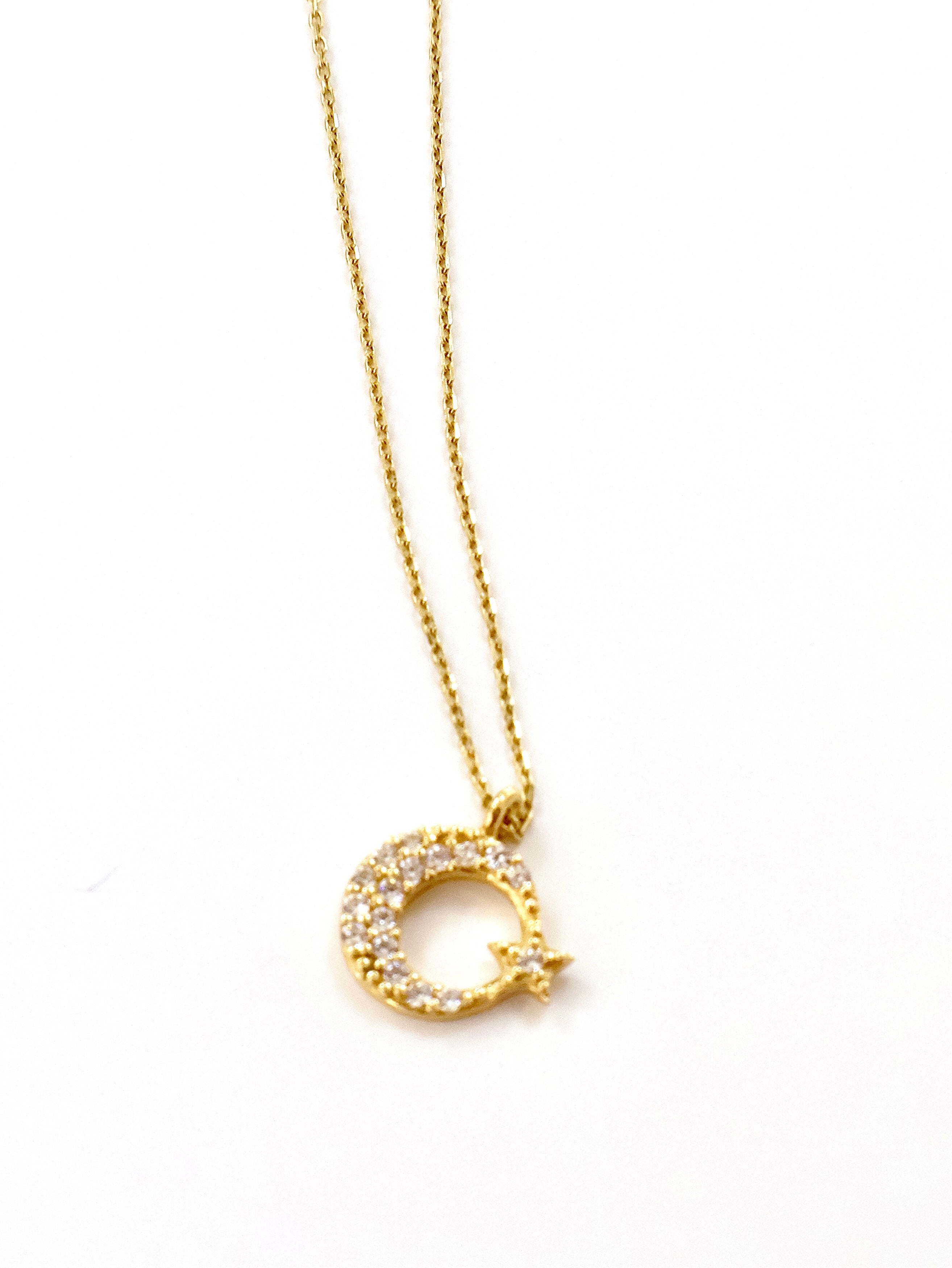 SET GARGANTILLA LUNA - 10K