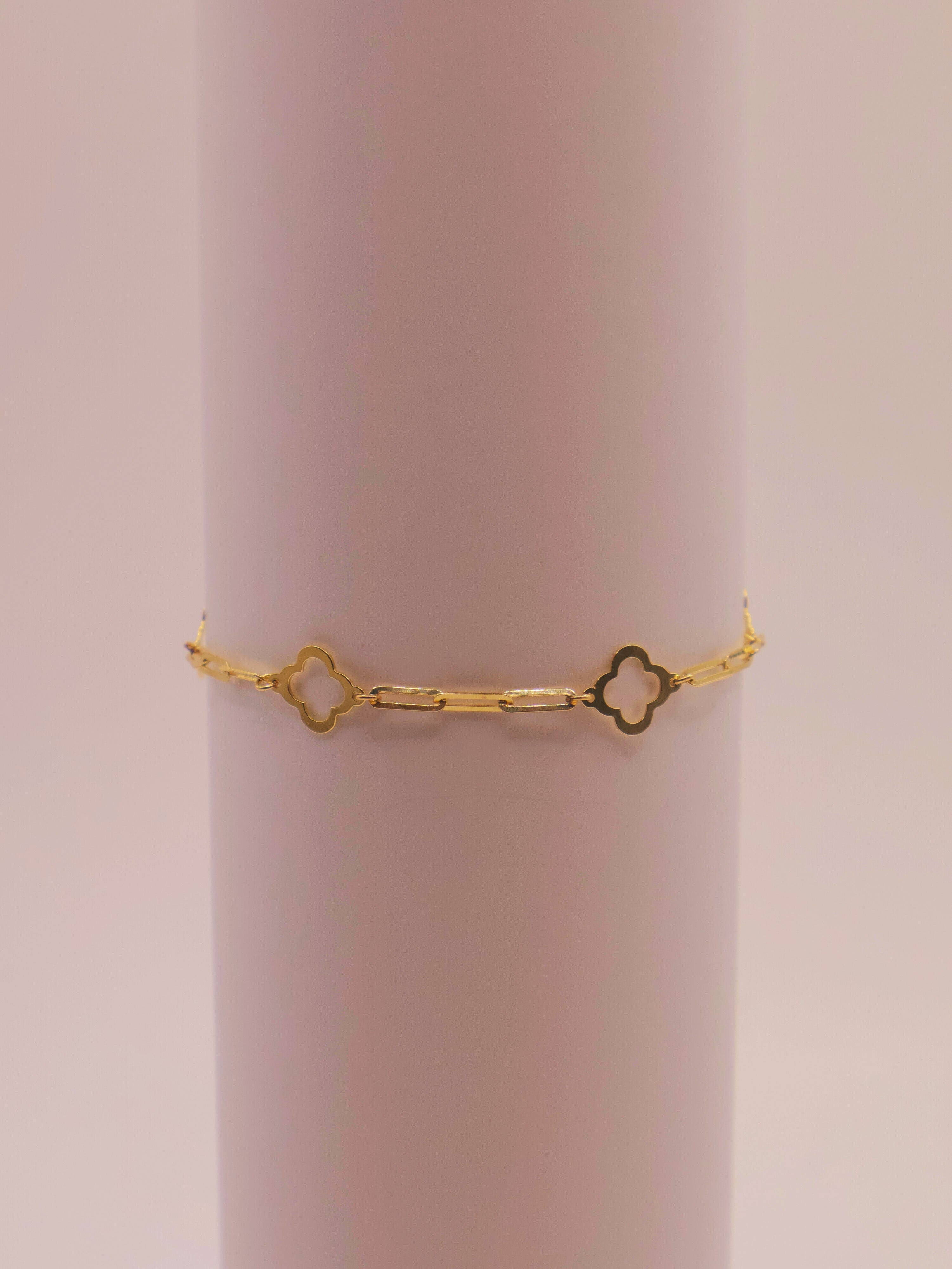 MANILLA - TREBOL PLANO 14K