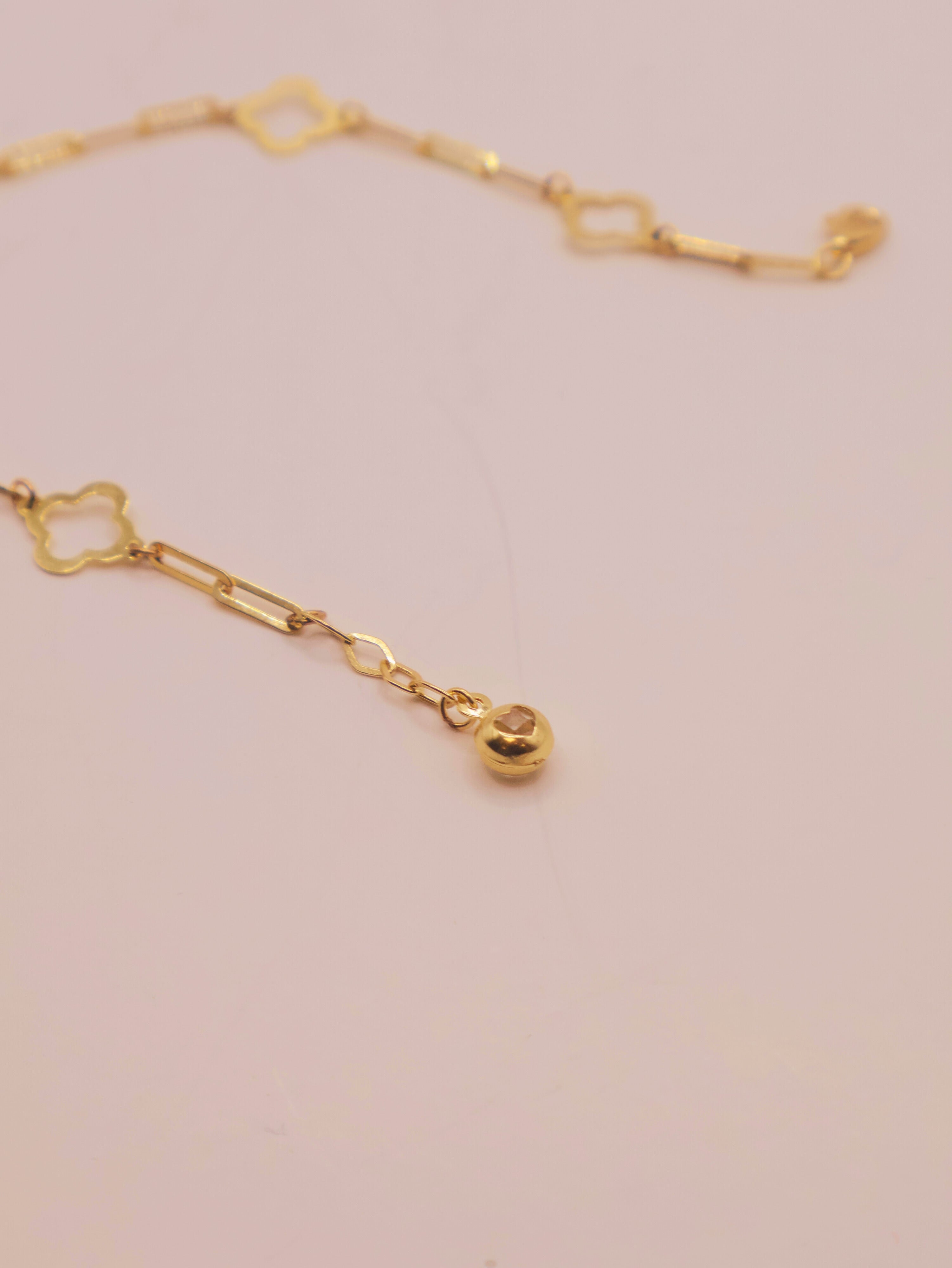 MANILLA - TREBOL PLANO 14K