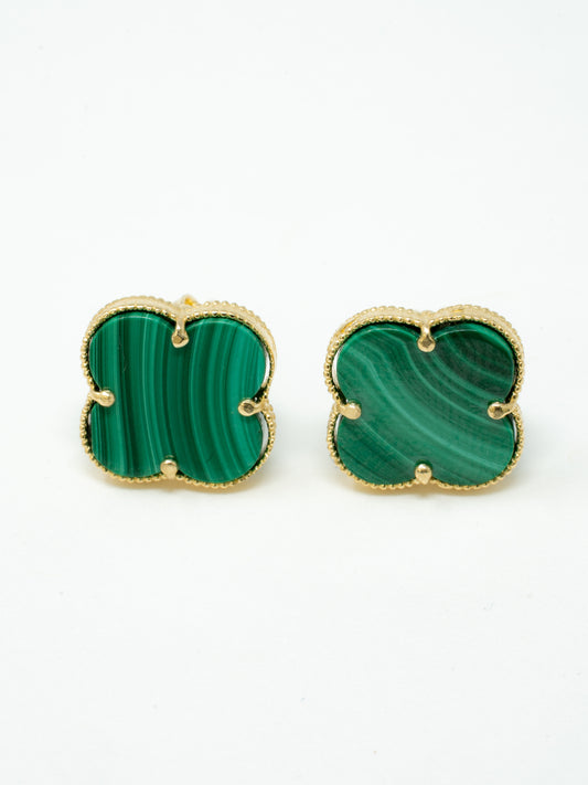 Green Clover Earrings