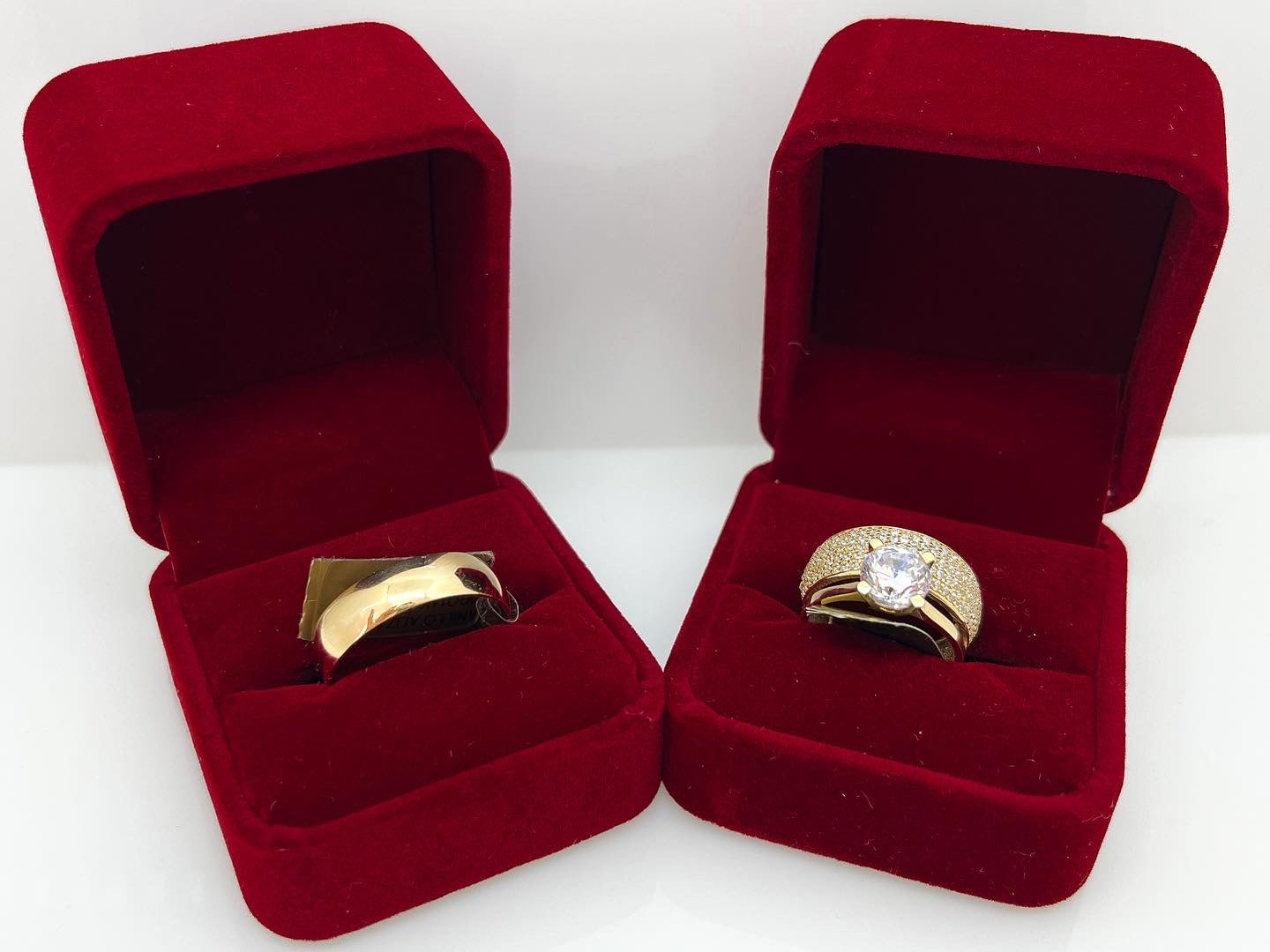 SET ANILLOS DE MATRIMONIO ORO 14K – Jasny Jewelry