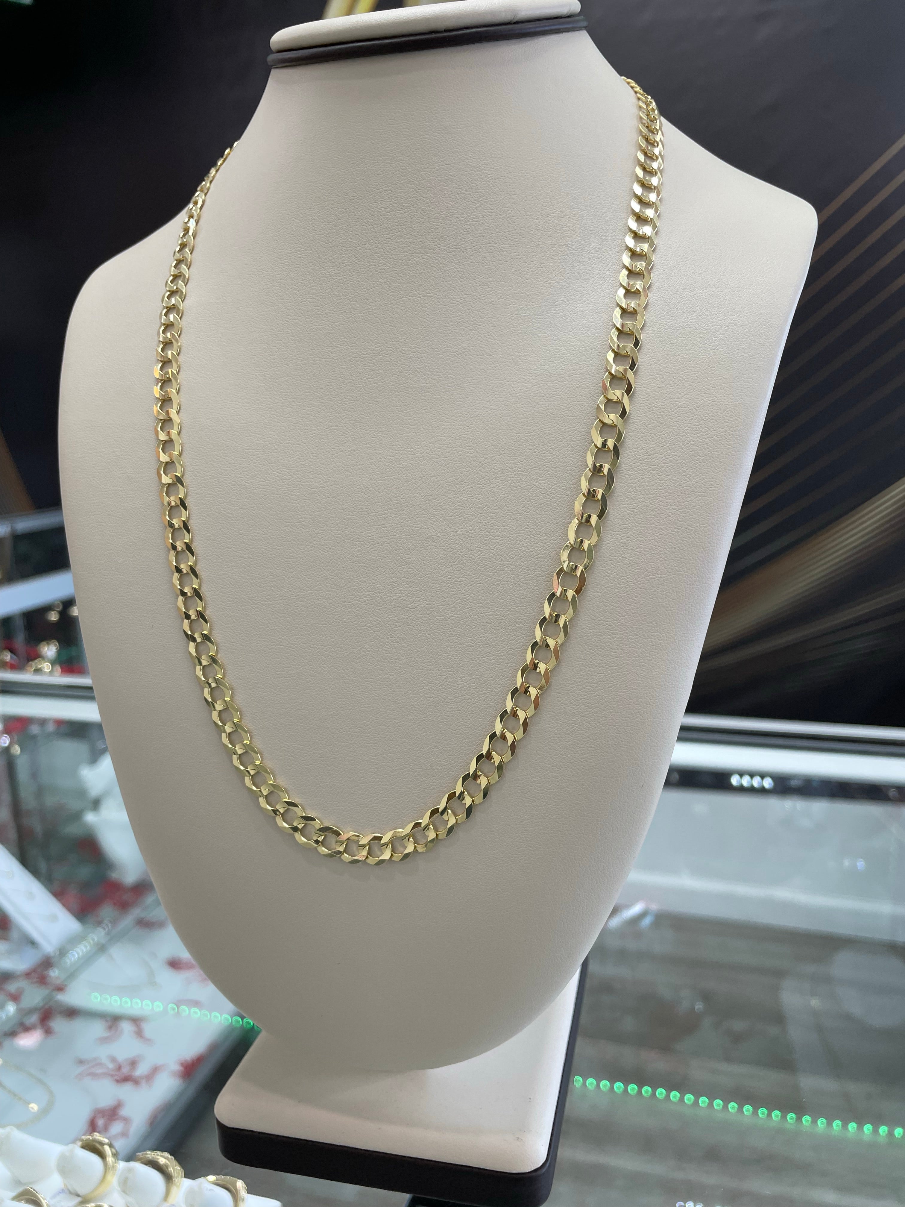 Crítica Cambiarse de ropa Jabón Cadena martillada ORO 10K 💎🇮🇹 – Jasny Jewelry