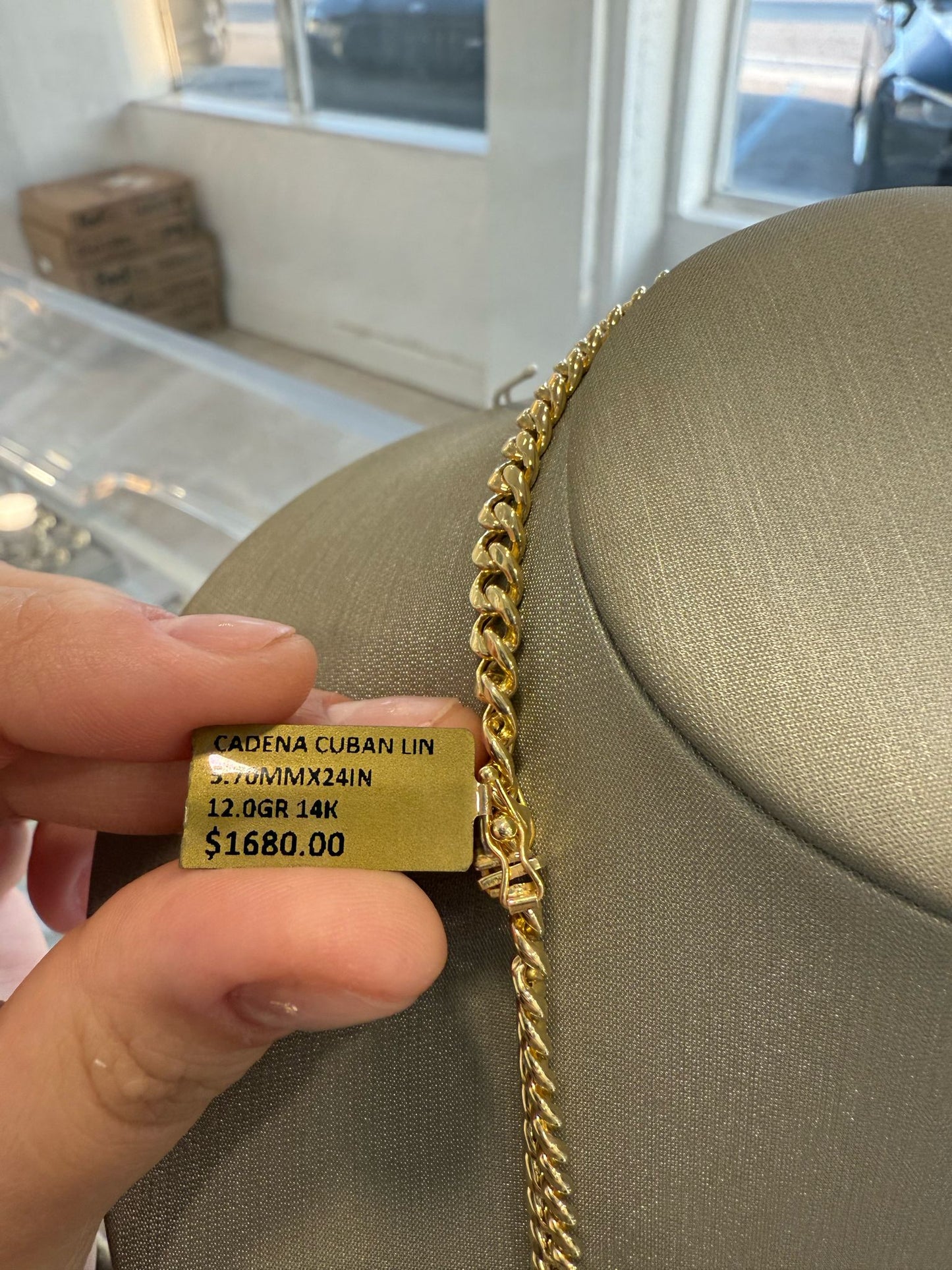 Cadena  ECC HALLOW Oro 14k 24” 5mm