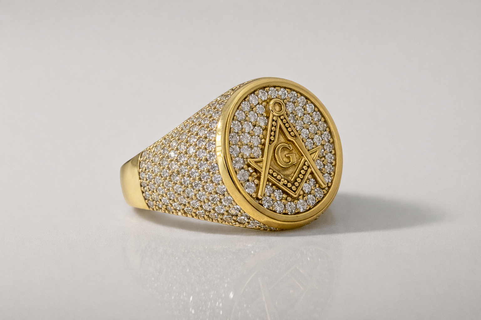 10K Gold Men’s Masonic Symbol Ring