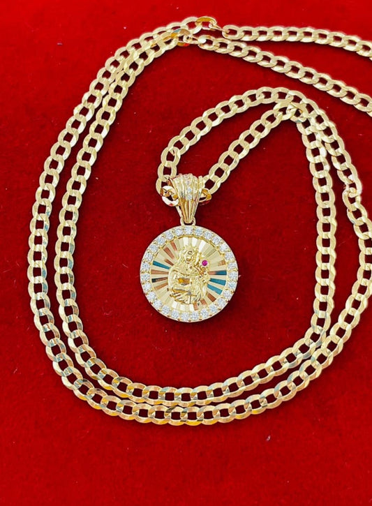 Set Cadena Sólida + Medalla
