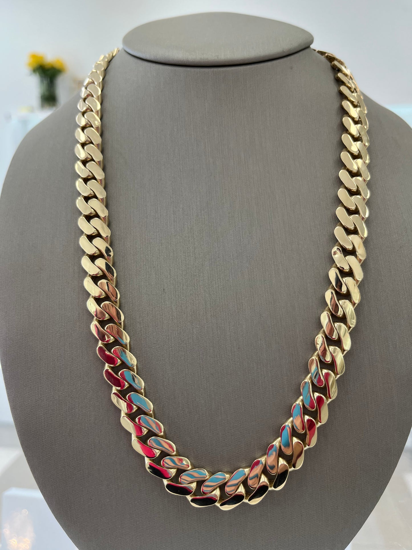 Cadena Mónaco Oro 14k