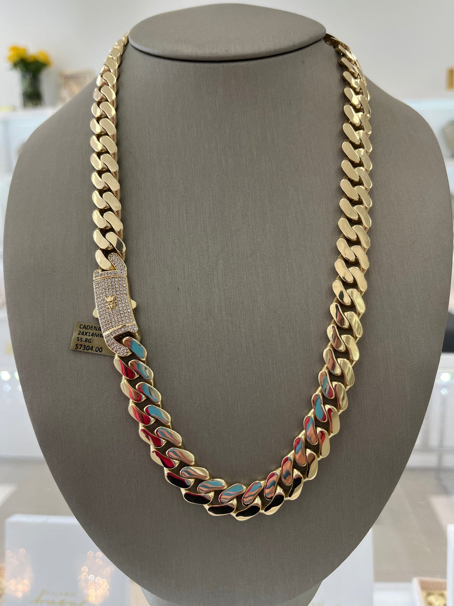 Cadena Mónaco Oro 14k
