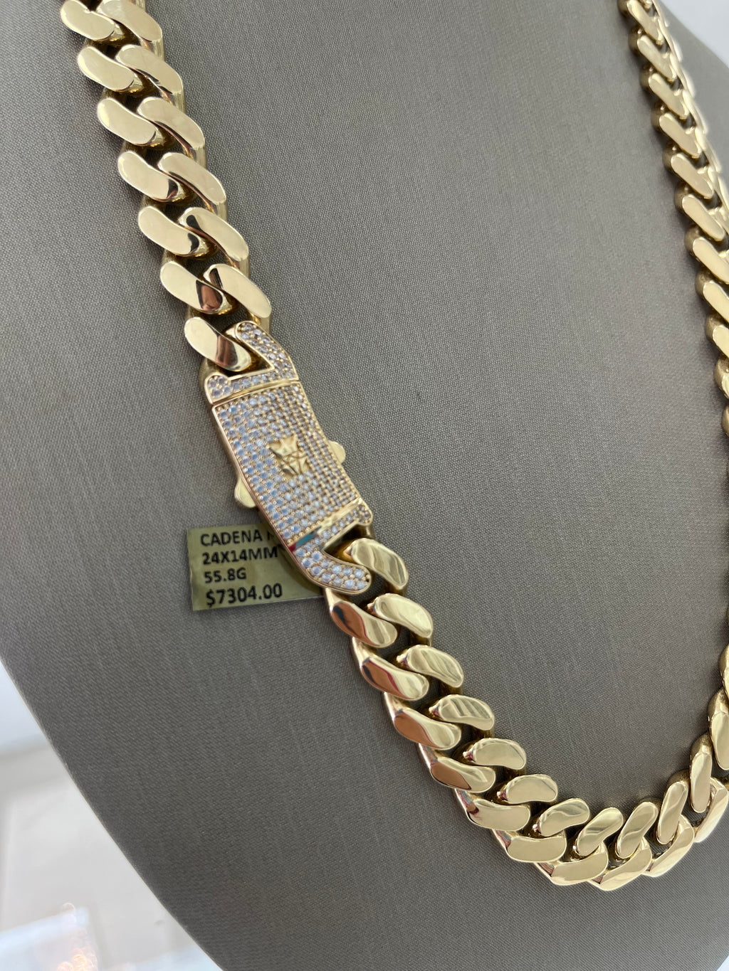 Cadena Mónaco Oro 14k
