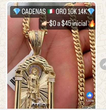 Set cadena y medalla oro 14k 💎⭐️