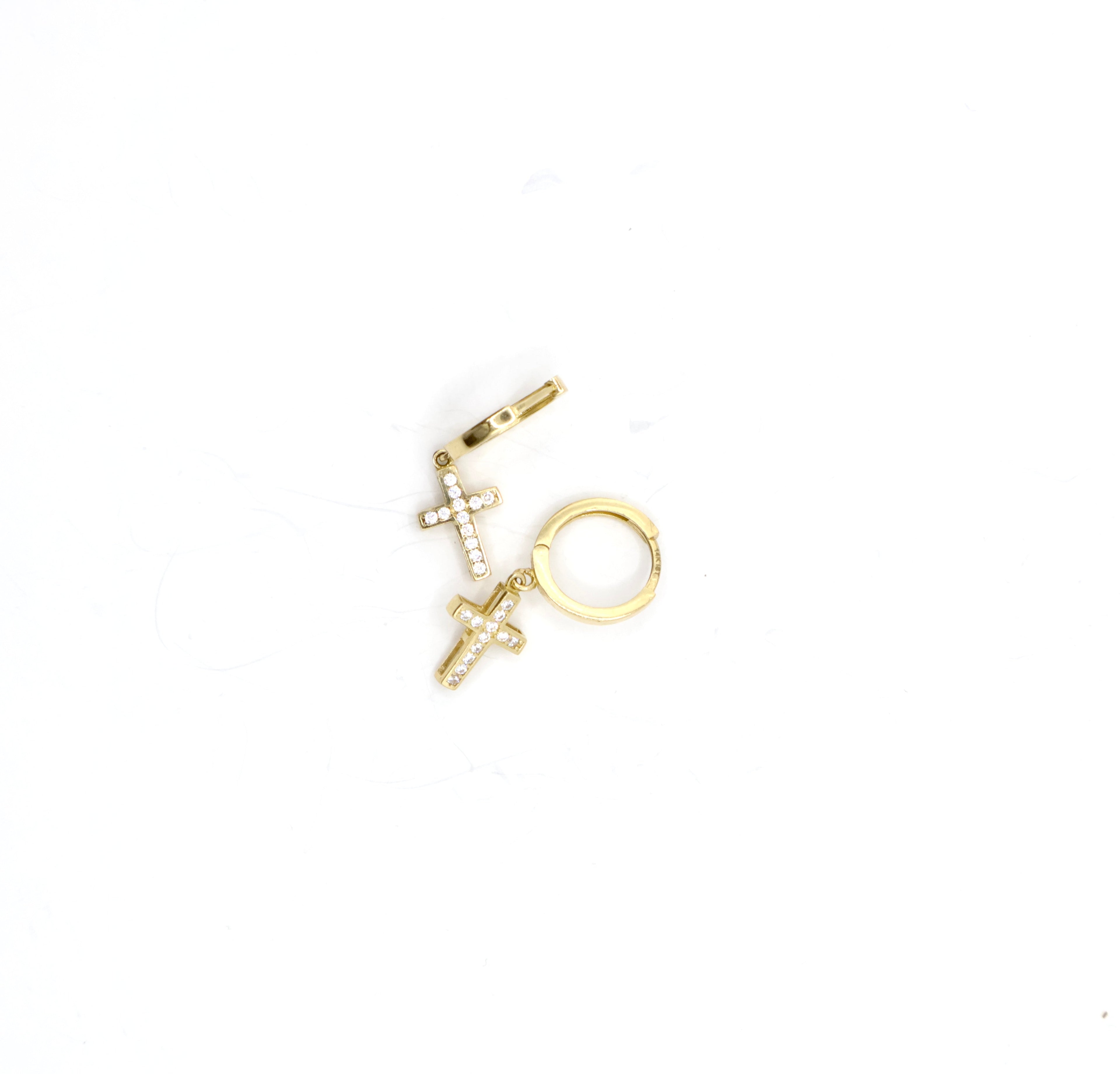 Argollas de Cruz - 14K