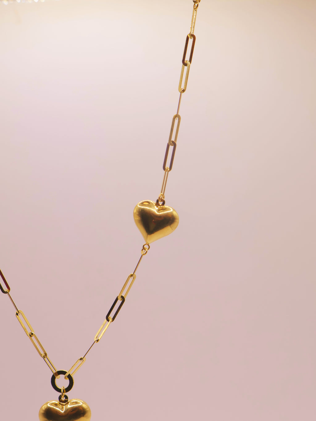 WOMEN'S CHAIN - PAPPER CLIP CON CORAZON 10K (16")