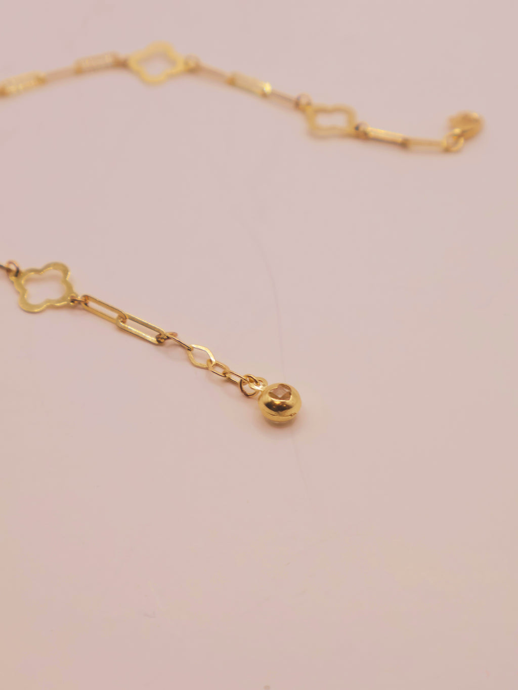 MANILLA - TREBOL PLANO 14K