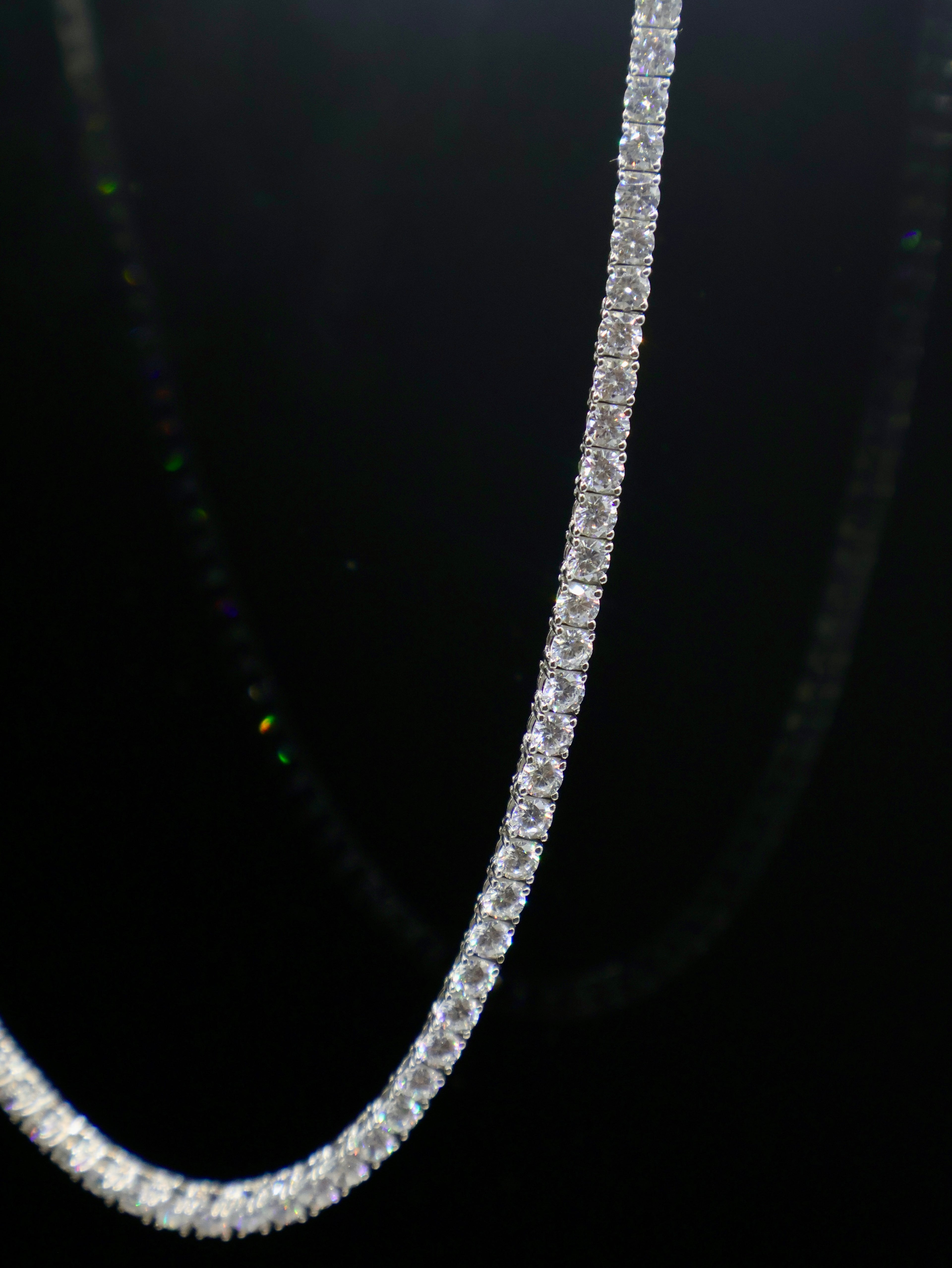 WOMEN'S - Gargantilla Brillantes Plata 925