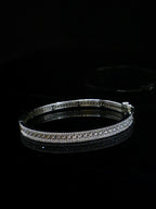 WOMEN'S - Pulsera Rigida Brillantes Plata 925