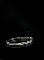 WOMEN'S - Pulsera Rigida Brillantes Plata 925