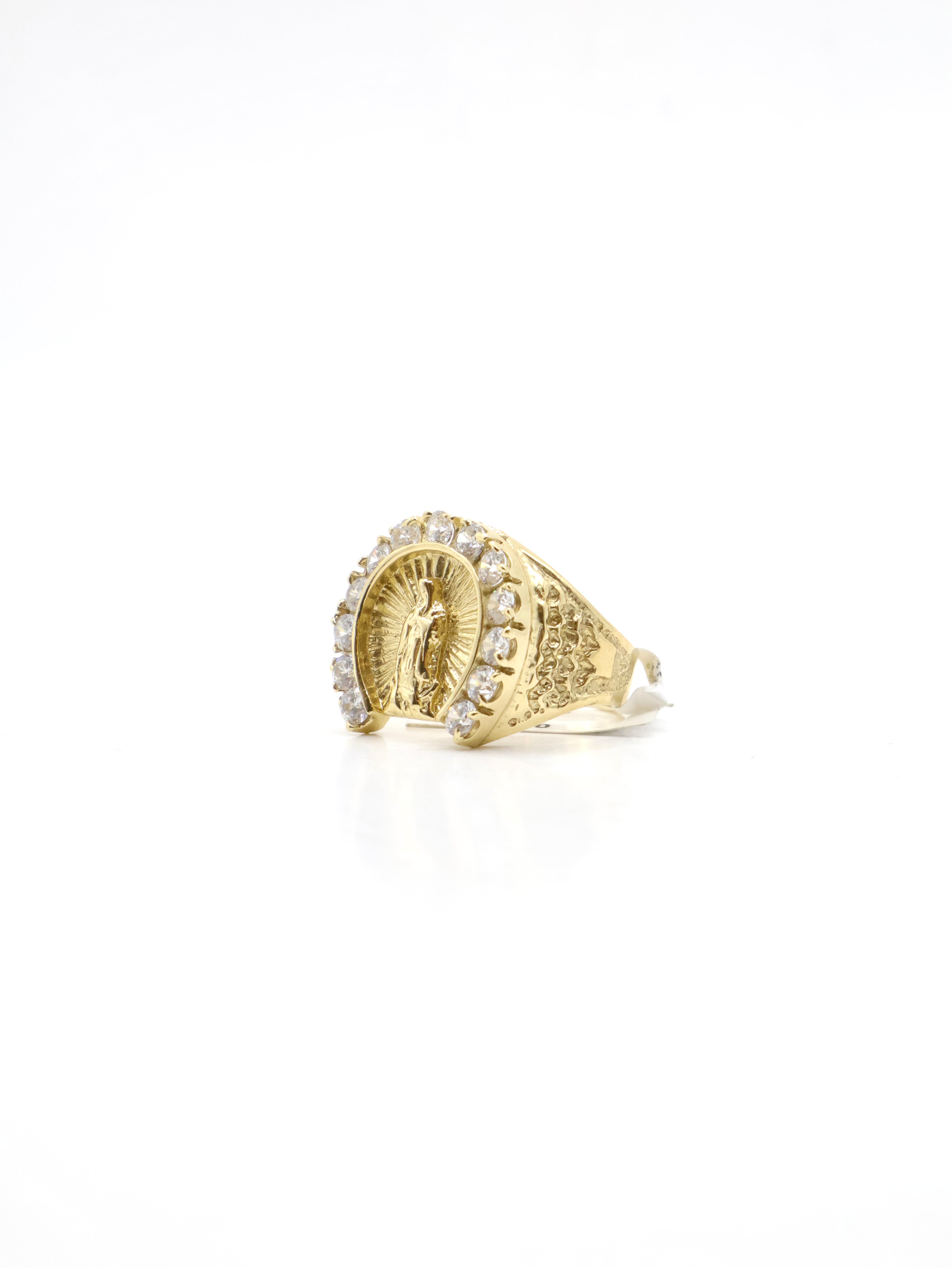 Anillo Vigen Brillantes - 10K