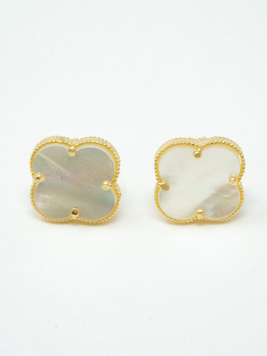 White Clover Earrings