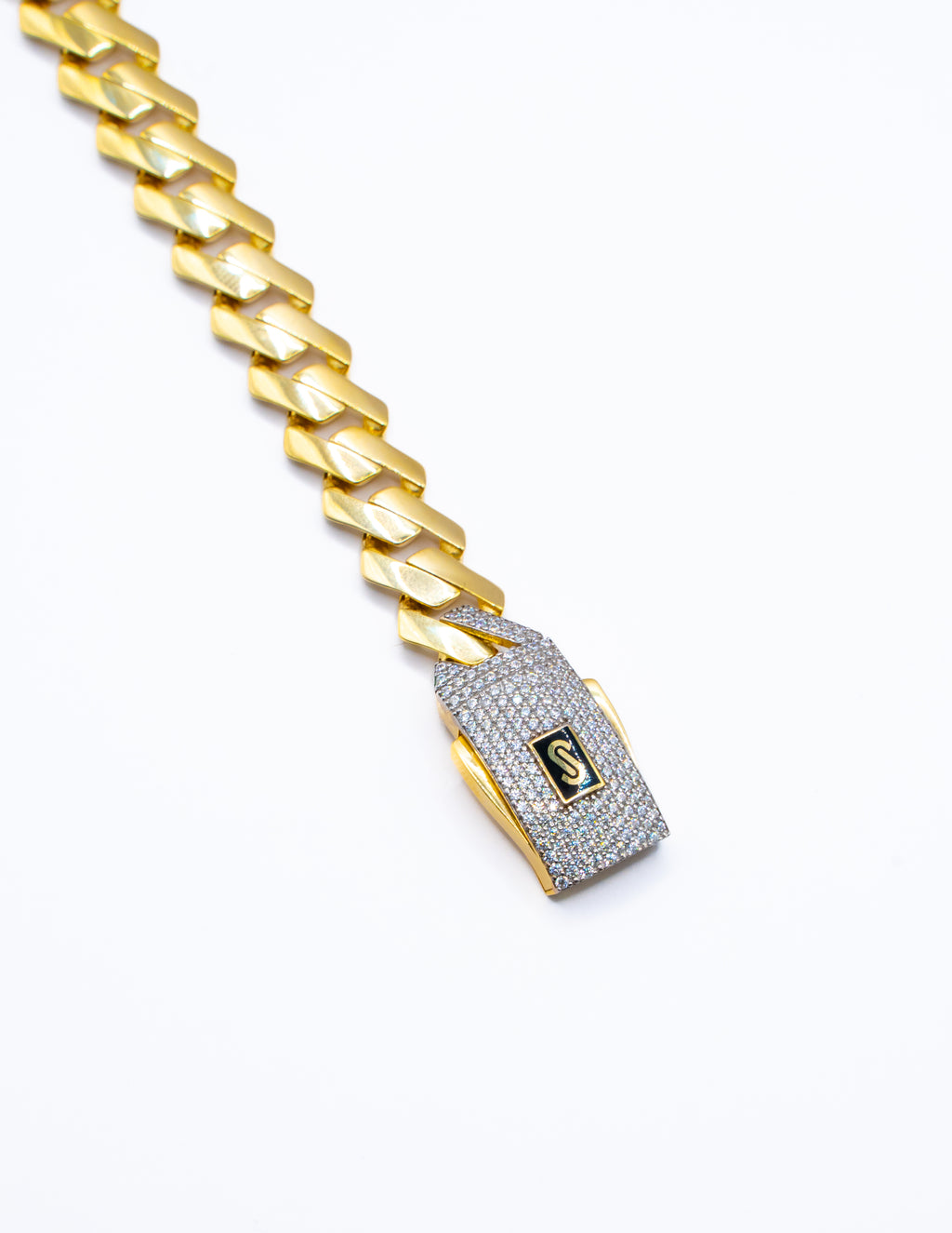 MEN'S CHAIN  - MONACO CLASSIC PAVE LOCK 2024