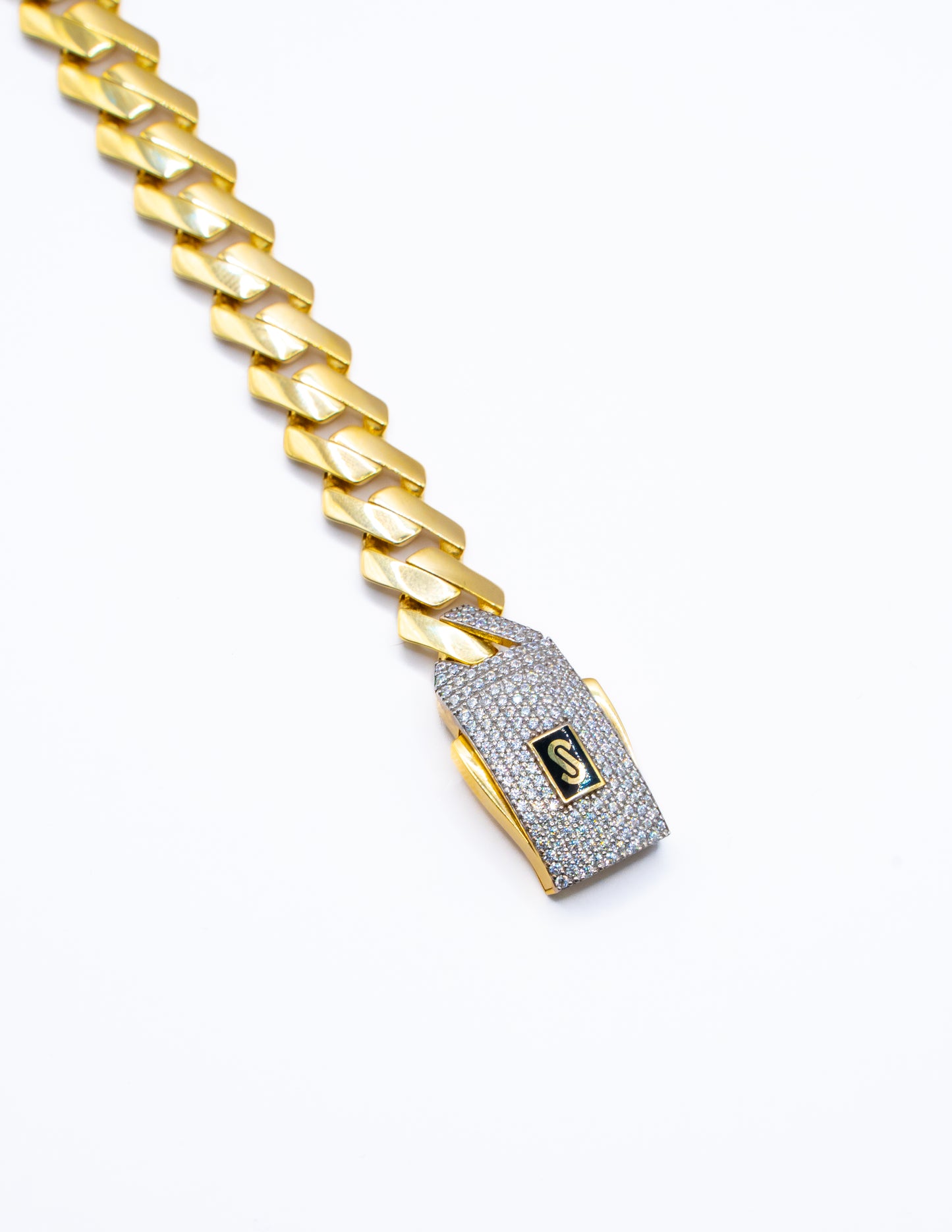 MEN'S CHAIN  - MONACO CLASSIC PAVE LOCK 2024