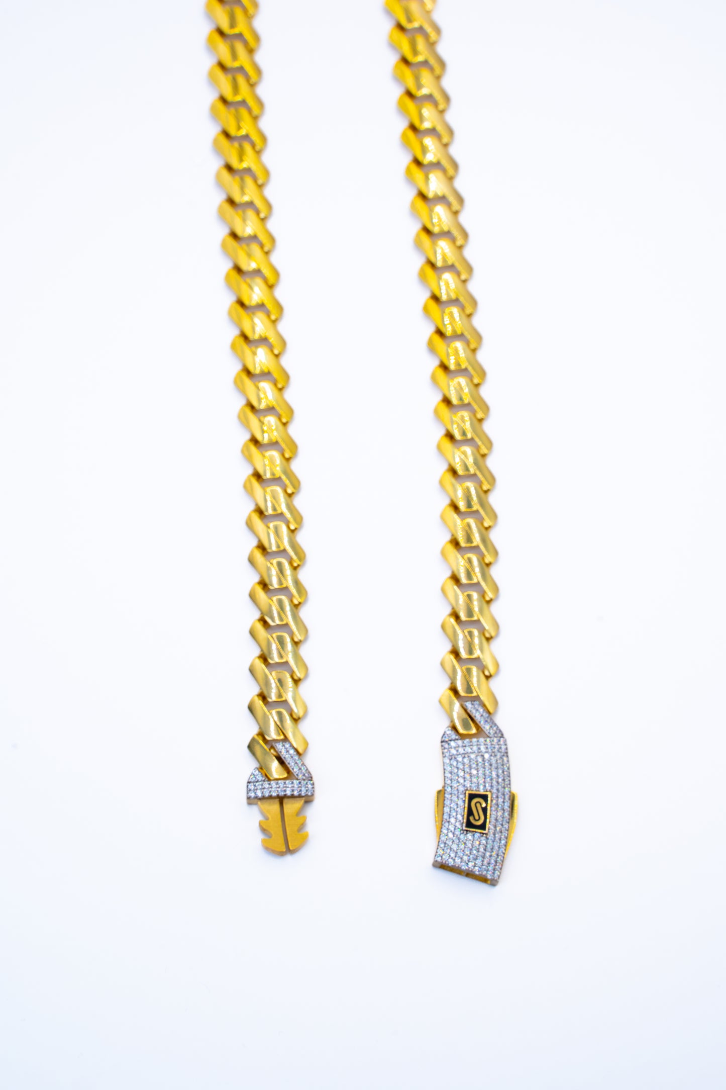 MEN'S CHAIN  - MONACO CLASSIC PAVE LOCK 2024