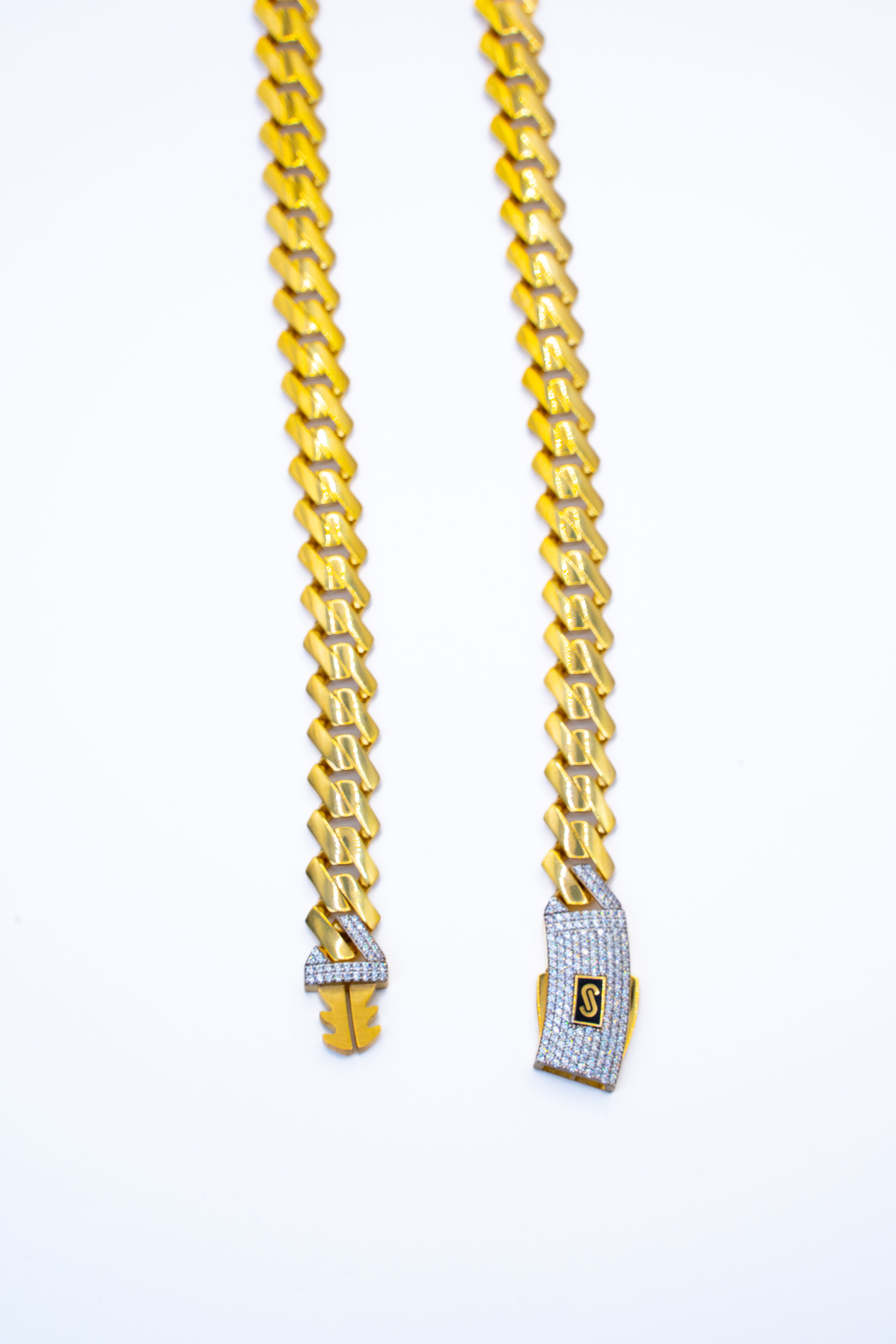 MEN'S CHAIN  - MONACO CLASSIC PAVE LOCK 2024