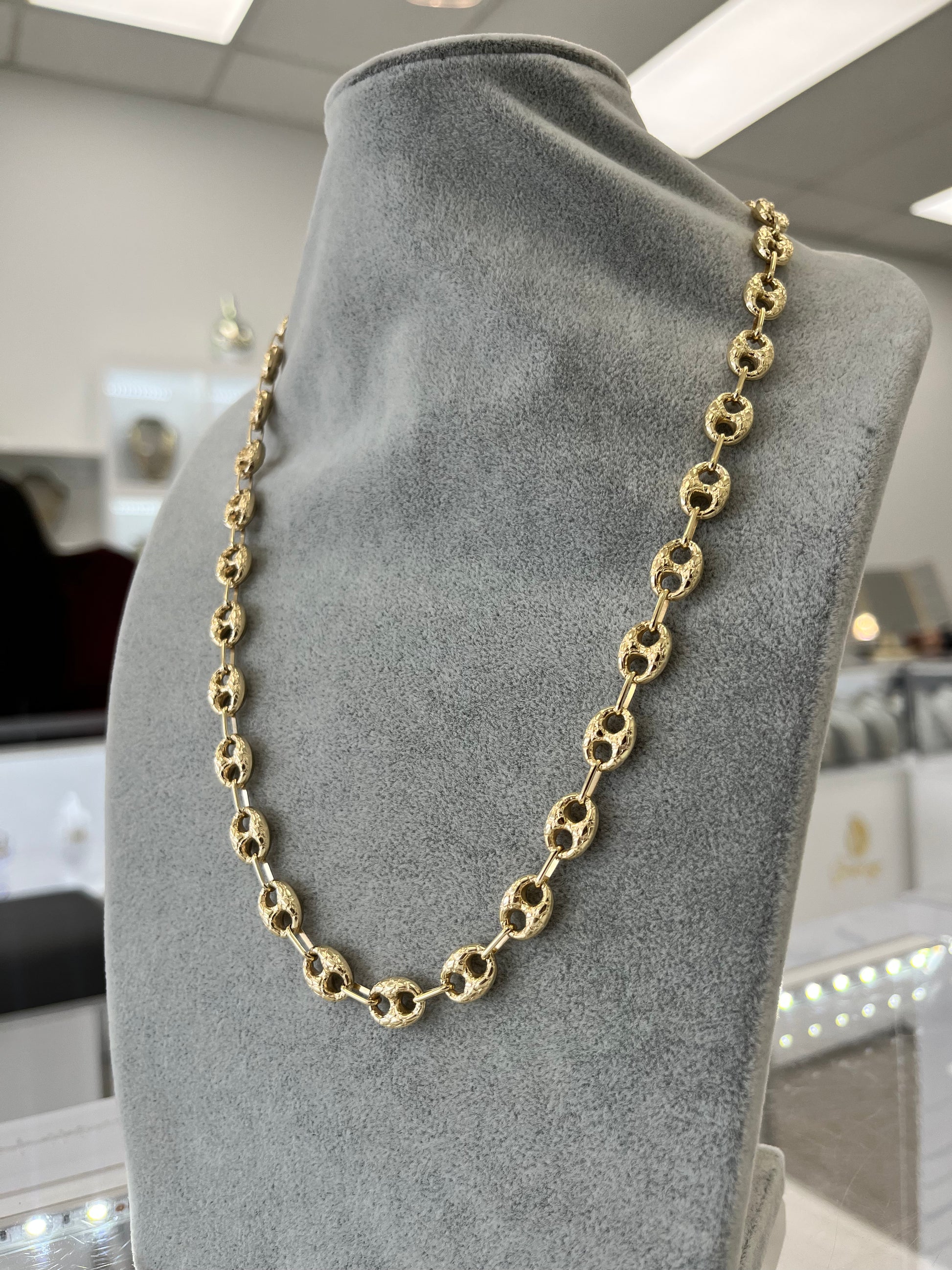 CADENA GUCCI ORO 10K GUCCI CHAIN 10K HOLD Jasny Jewelry
