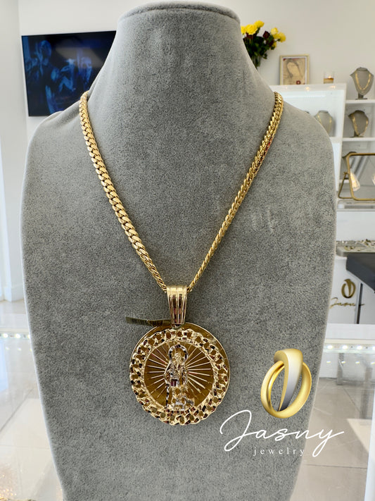 💎 SET Cadena San Lazaro ORO 14K SOLID 💎