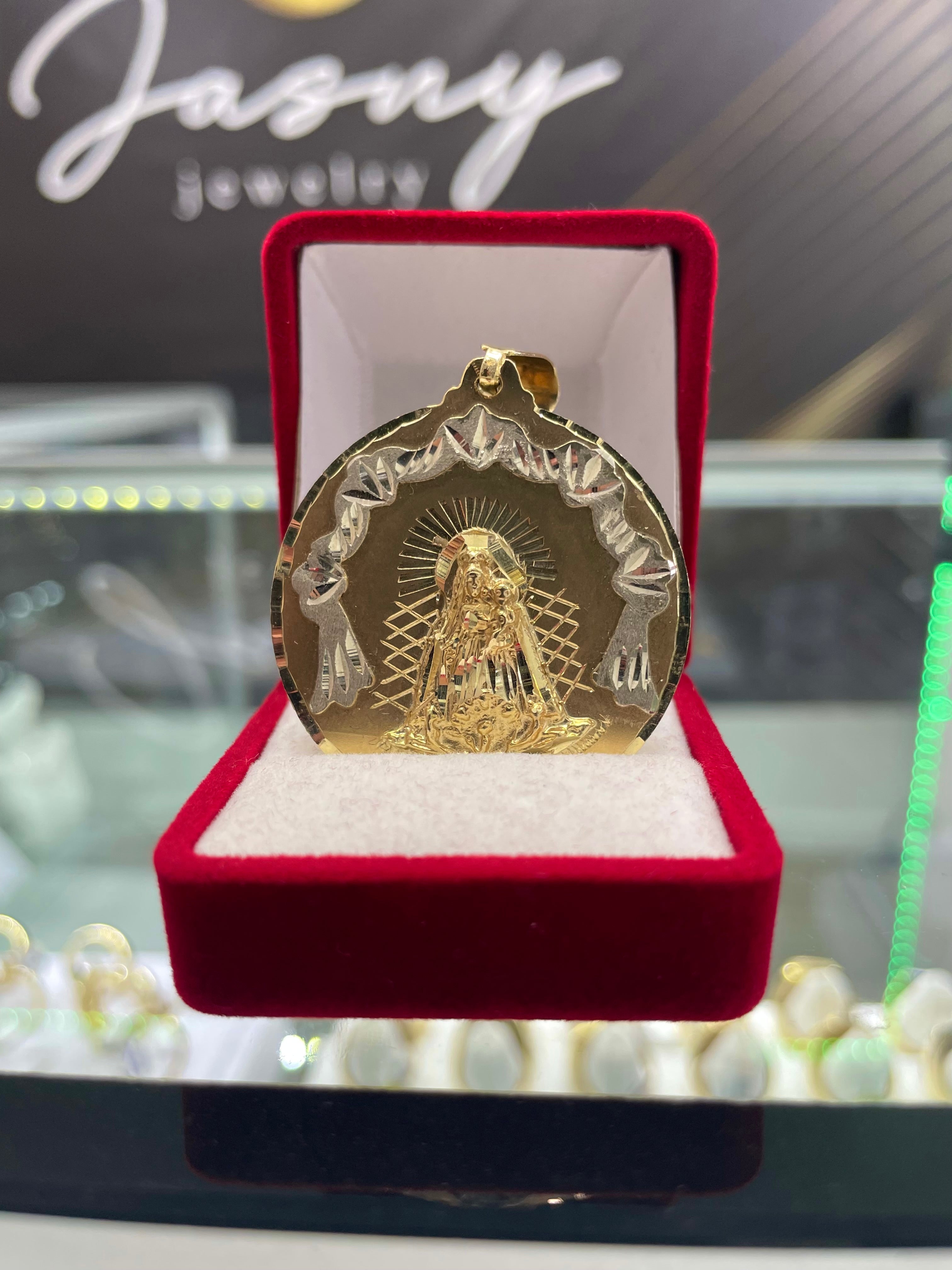 🇮🇹💎 MEDALLA VIRGEN GUADALUPE ORO 10K