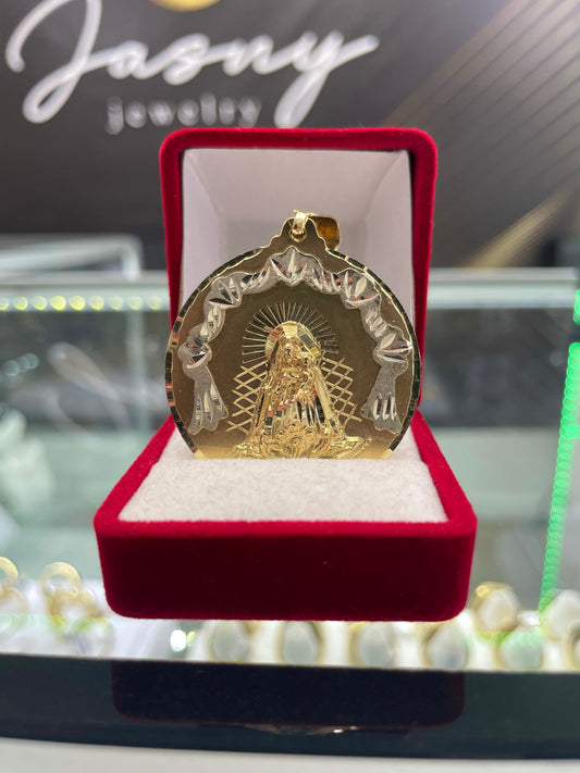🇮🇹💎 MEDALLA VIRGEN GUADALUPE ORO 10K