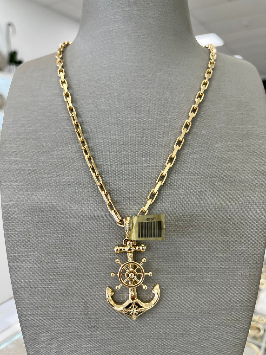 ⚓️ CADENA HERMÈS SOLIDA + ANCLA  ORO 14K