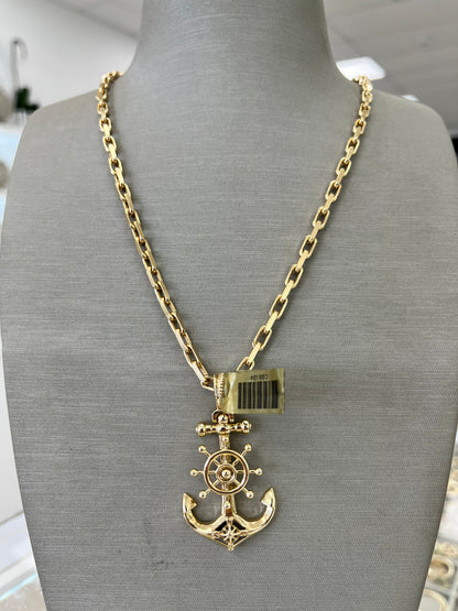 ⚓️ CADENA HERMÈS SOLIDA + ANCLA  ORO 14K