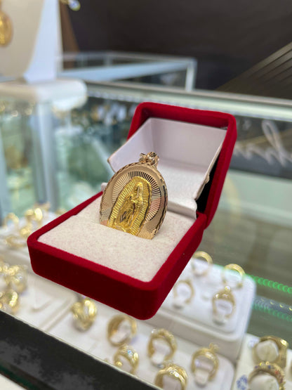 💎🇮🇹 MEDALLA GUADALUPE PEQUEÑA ORO 14K