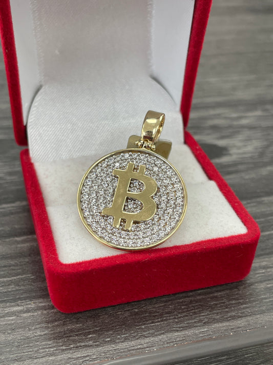 🇮🇹💎 MEDALLA BITCOIN ORO 14K