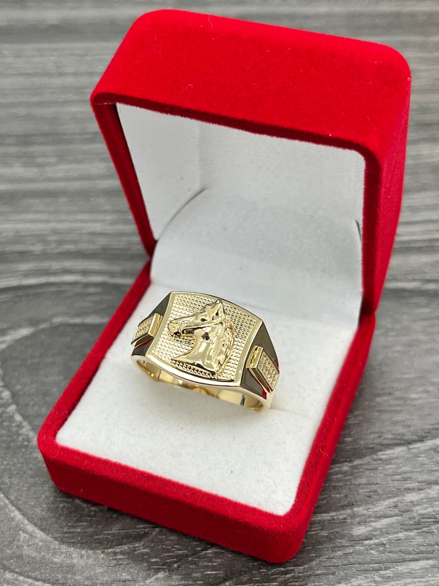 💍ANILLO CABALLO ORO 14K
