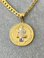 🙏MEDALLA SAN BENITO ORO 14K🙏