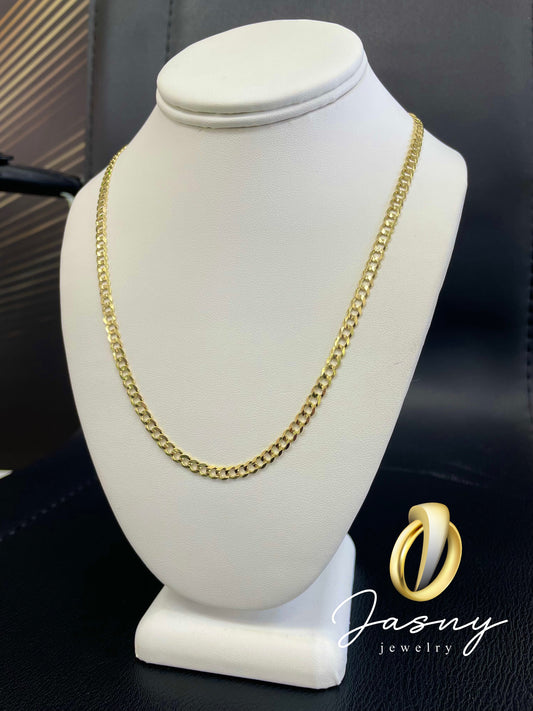 🇮🇹💎 CADENA MARTILLADA ORO 14K