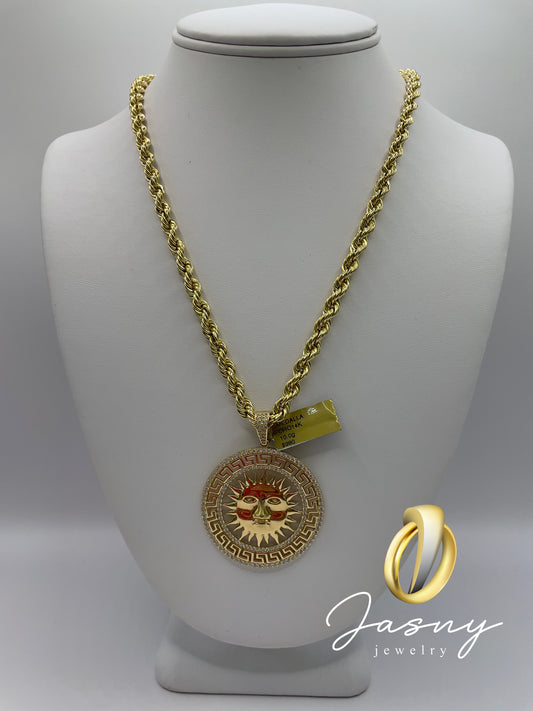 ⭐️💎 CADENA DE SOL ORO 14K 🇮🇹