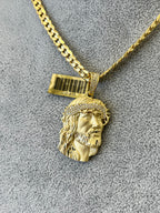 🙏DIJE CARA DE CRISTO ORO 14K