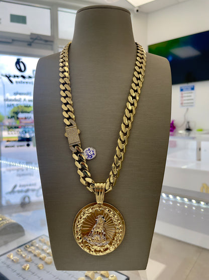 🇮🇹💎 Set Cadena Virgen ORO 10K