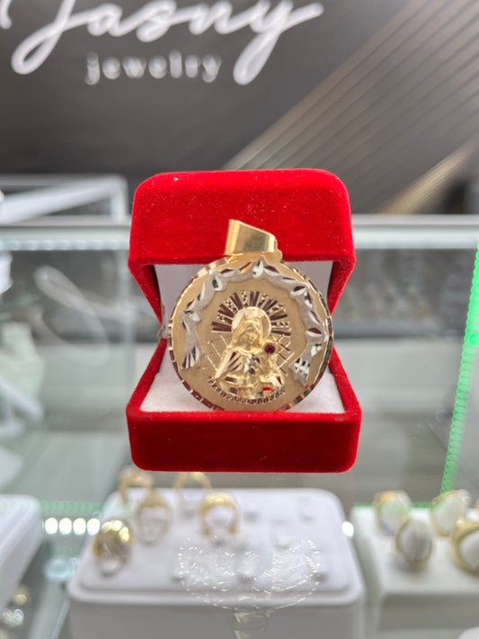 🇮🇹🥇MEDALLA SANTA BÁRBARA ORO 10K