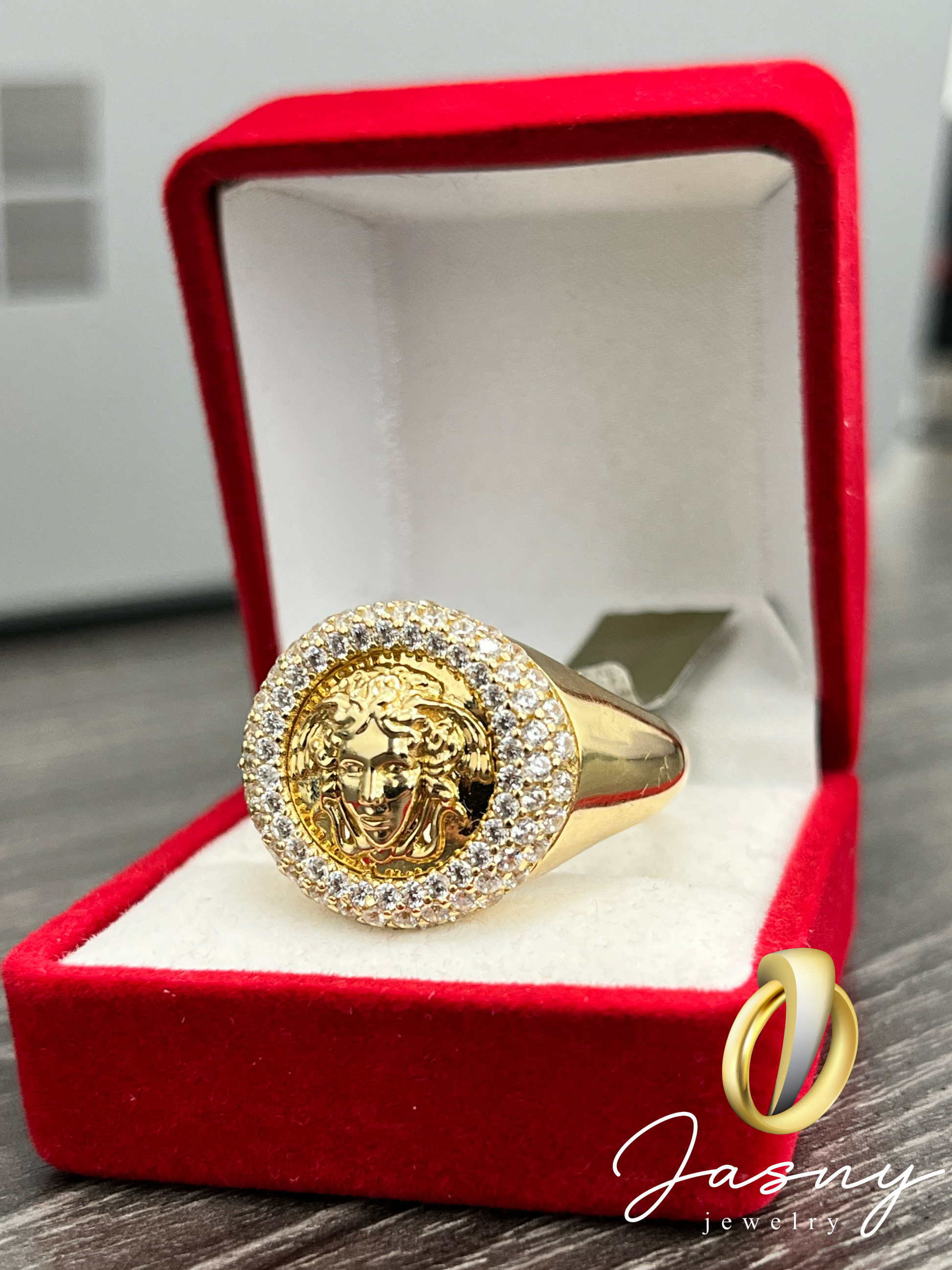 Greca Ring Versace Real Gold Ring Greca Ring - Main Image