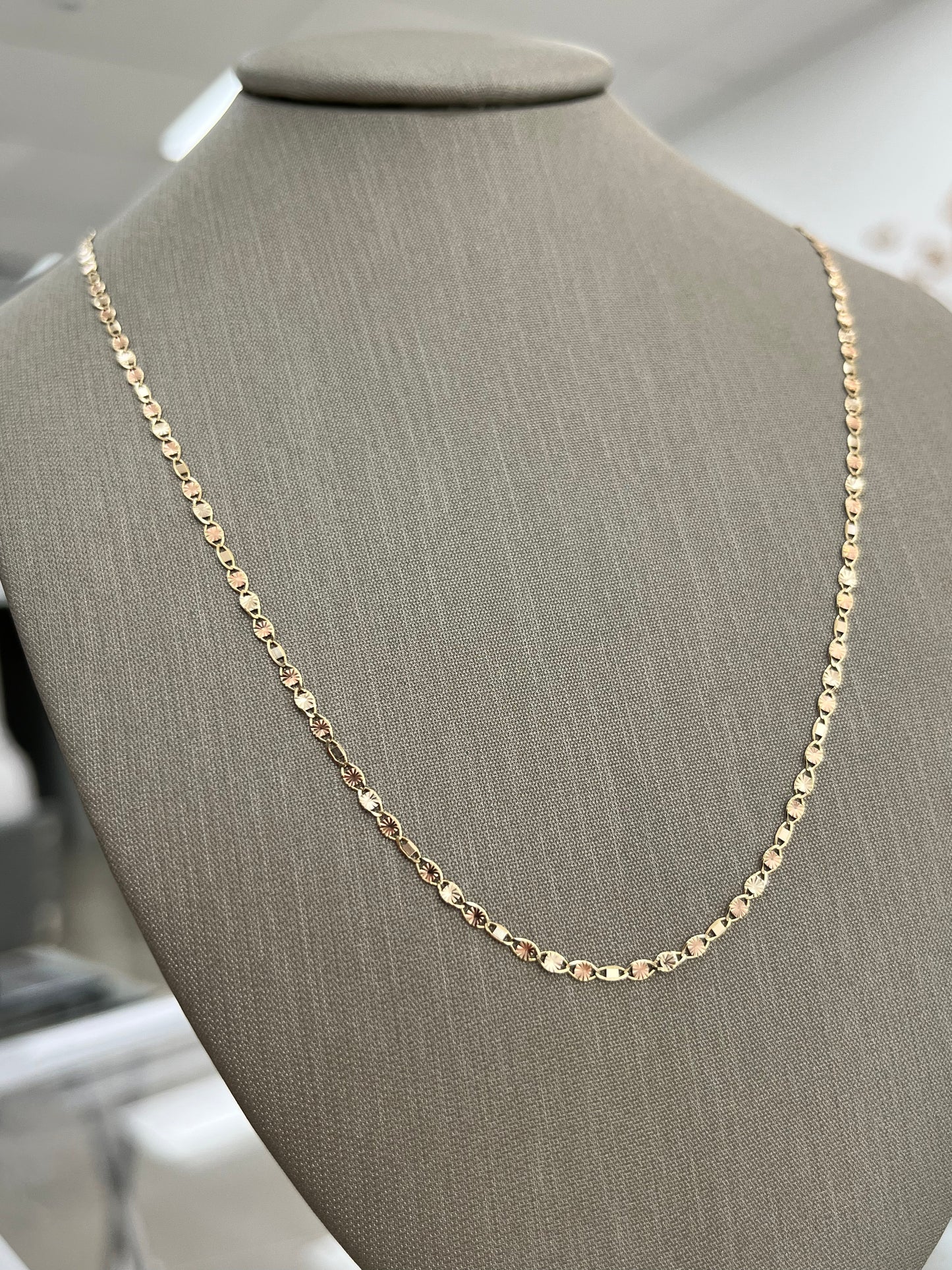 ✨CADENA VALENTINA 3 TONOS ORO 14k